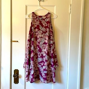 Pink and purple dress